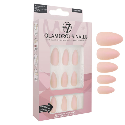 W7 Cosmetics Glamorous False Long Fake Nails - Show Up!