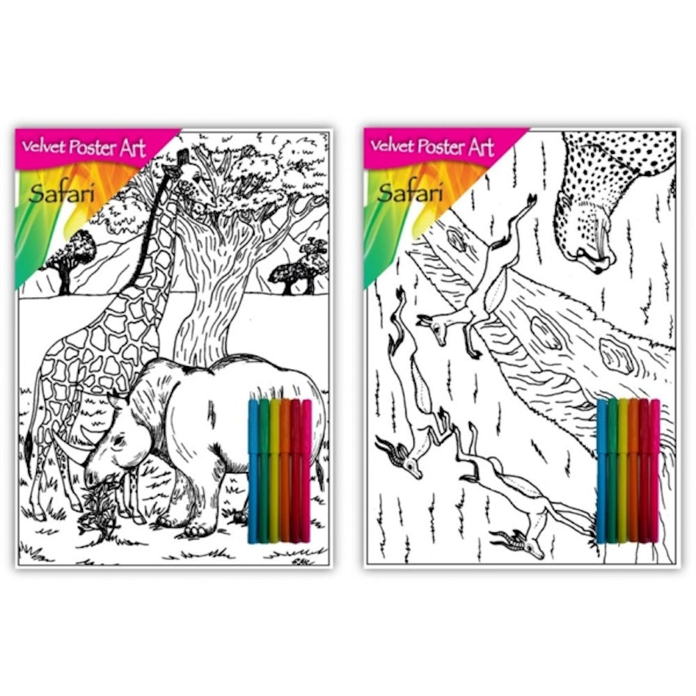 Velvet Poster Art Safari 1 X2