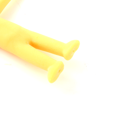 Yellow Stretchy Smiley Men - 12 Pack