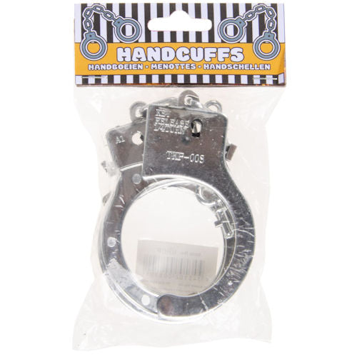 Metal Handcuffs – Novelty Toy Handcuffs Fun Role Play Accessory Fancy Dress