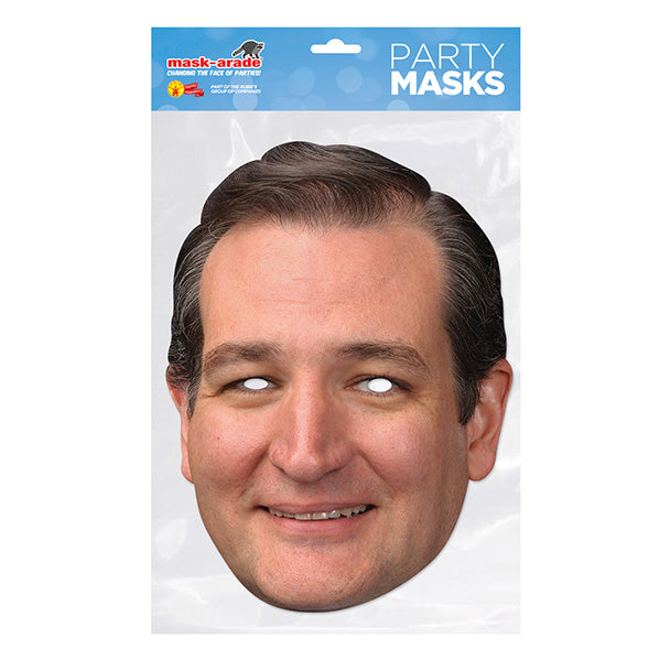 Ted Cruz Party Mask – Full Face Cardboard Mask Eye Cut-Outs Parties