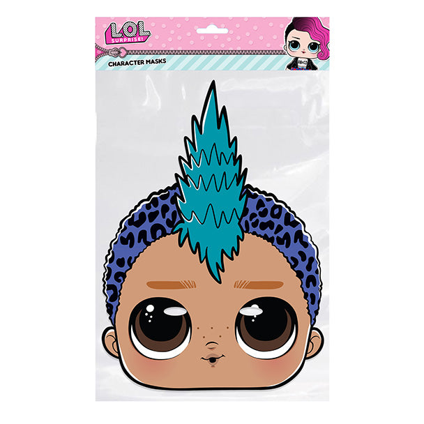 LOL Punk Boi Party Mask – Full Face Cardboard Mask Eye Cut-Outs Parties