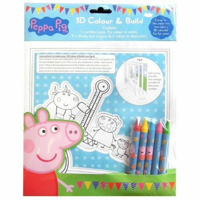 Peppa Pig 3D Colour & Build