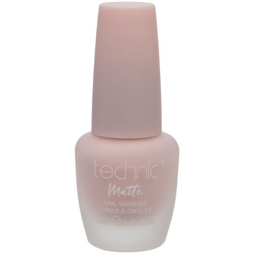 Technic Cosmetics Matte No Shine Nail Polish Pastel Pink Natural Nude Matte Ballerina Girl 12ml - Nail Colour Matte Finish Long-lasting