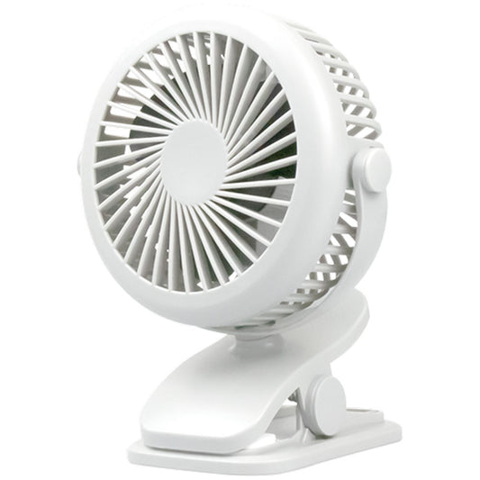 Clip-On Tilt Rechargeable Fan - White