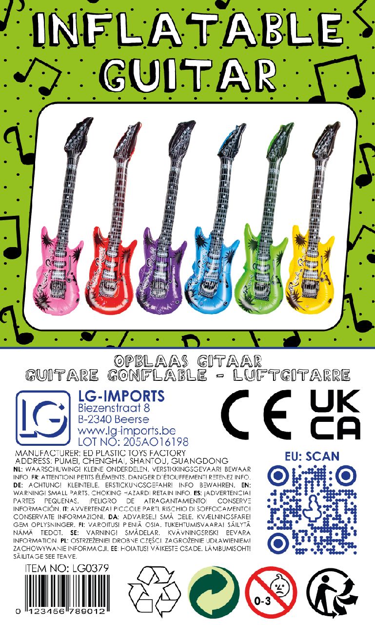Inflatable Rock & Roll Guitar