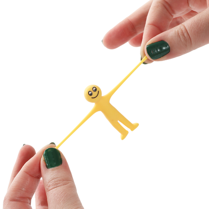 Yellow Stretchy Smiley Men - 12 Pack