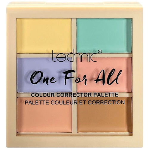 Technic Cosmetics All For One Colour Corrector Palette - Makeup Beauty Professional Concealer Correcting Palette