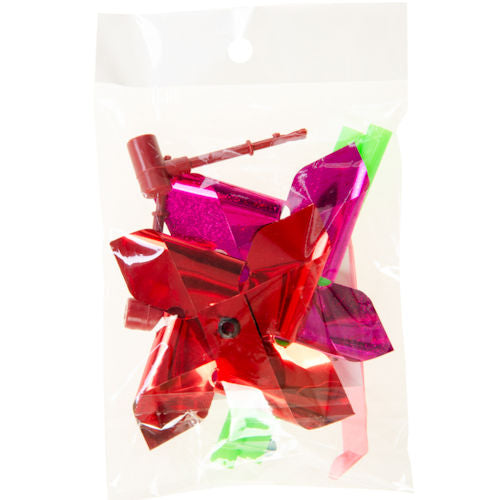 2 Mini Foil Windmills (Pack)