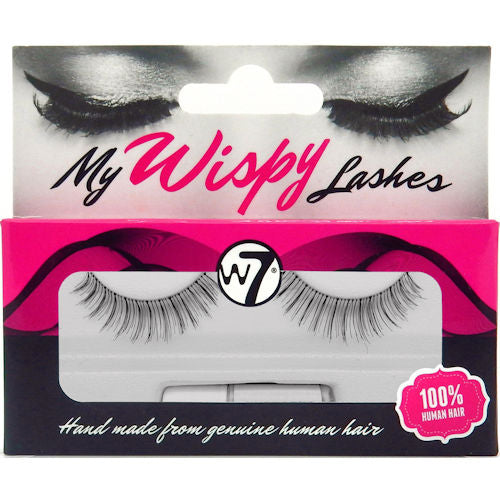 W7 Cosmetics False Eyelashes - My Wispy Lashes 19 Lightweight Natural Look Easy Application Reusable