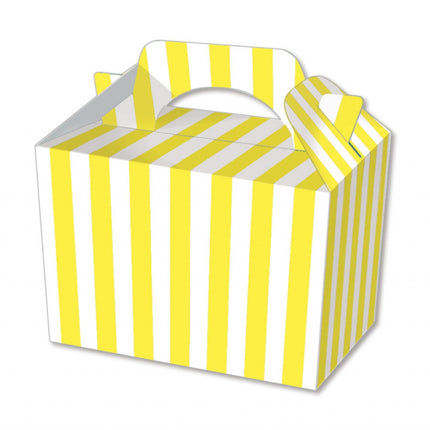 Yellow Stripe Boxes - 10 Pack