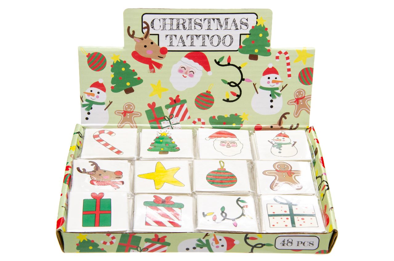 12 Christmas Temporary Tattoos