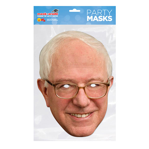 Bernie Sanders Party Mask – Full Face Cardboard Mask Eye Cut-Outs Parties