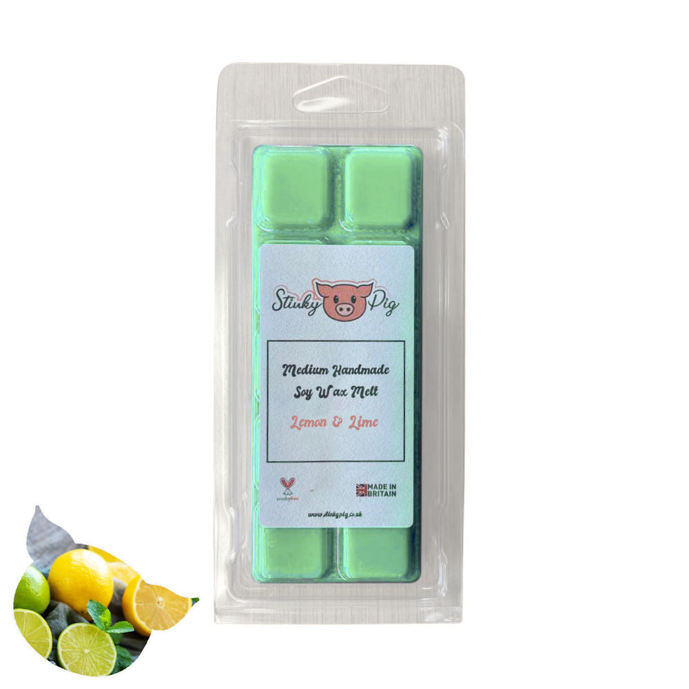 Stinky Pig Highly Scented Soy Wax Melt Clam - 50g Lemon & Lime