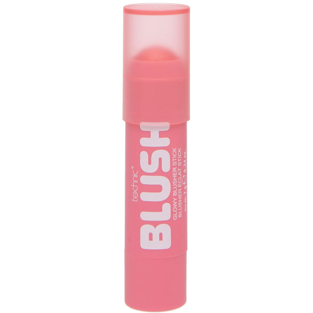 Technic Cosmetics Glowy Blusher Stick - Pink Diamond Radiant Finish Creamy Blendable Long-Lasting Smooth Application