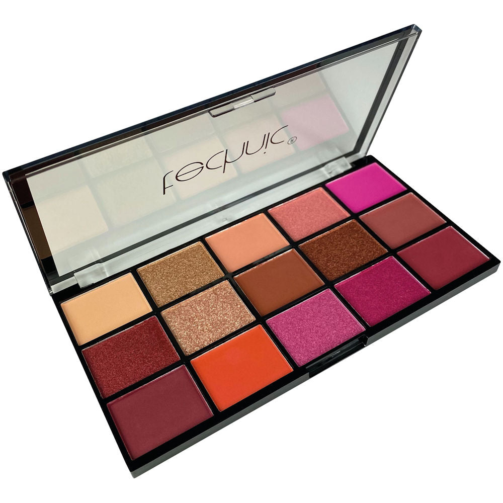 Technic Cosmetics Pressed Pigment Eyeshadow Palette Hot Love - Makeup Beauty Glamour Vibrant Shades Palette