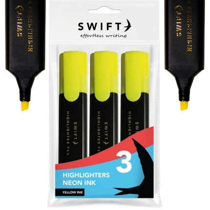 Yellow Highlighters - 3 Pack