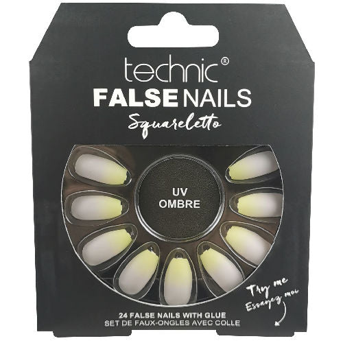 Technic Cosmetics False Nails Stiletto UV Ombre - Gradient Design Long-Lasting Adhesive Easy Application
