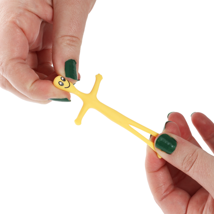 Yellow Stretchy Smiley Men - 12 Pack