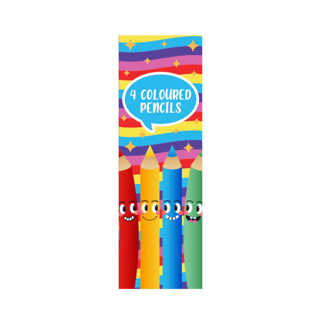 6 Packets Of Mini Colouring Pencils (Pack)