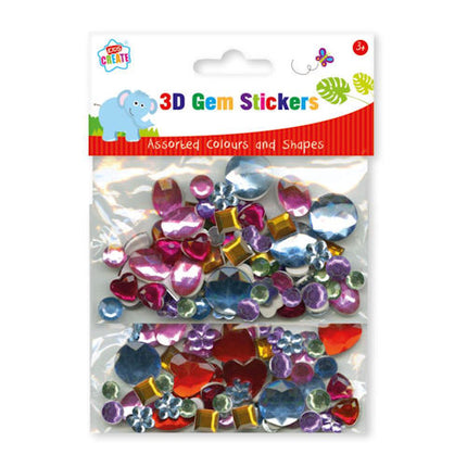 3D Sticker Gems - Assorted