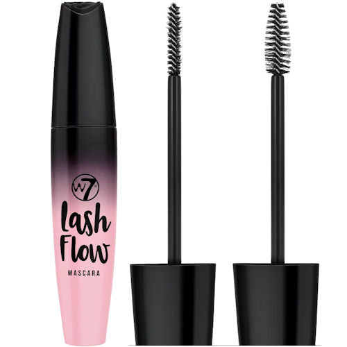 W7 Cosmetics Lash Flow Mascara - Black Bold Volumizing Smudge Proof Long Lasting Eye Makeup