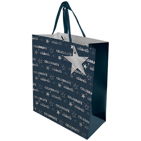Mens XL Luxury Gift Bag - Star Design