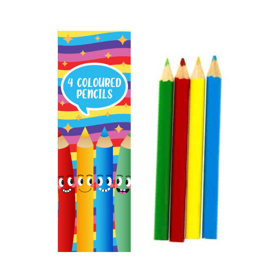 6 Packets Of Mini Colouring Pencils (Pack)