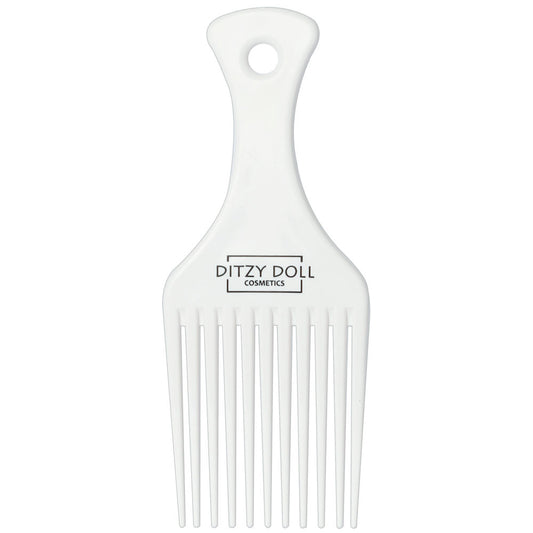 White Afro Comb