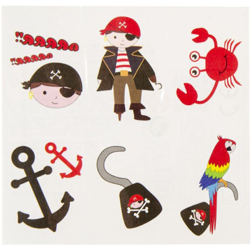 Pirate Tattoo Sheet (Single)