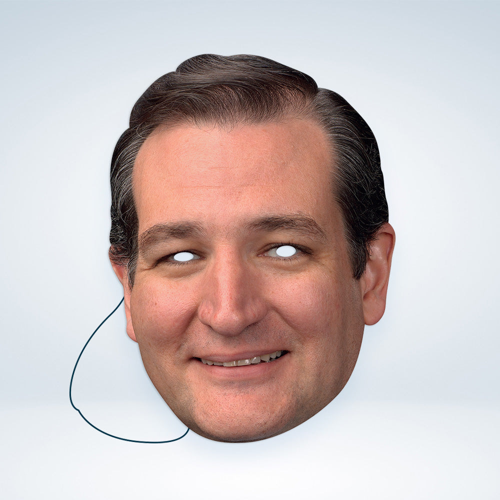 Ted Cruz Party Mask – Full Face Cardboard Mask Eye Cut-Outs Parties