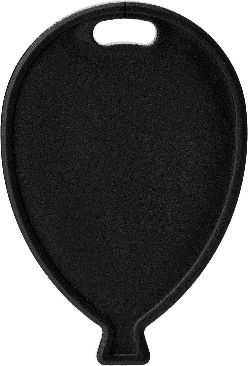 20 Black Plastic Balloon Shaped Weights