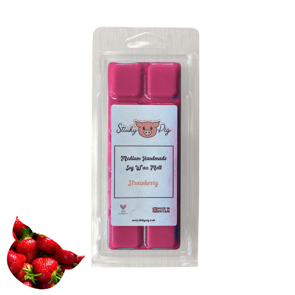 Stinky Pig Highly Scented Soy Wax Melt Clam - 50g Strawberry