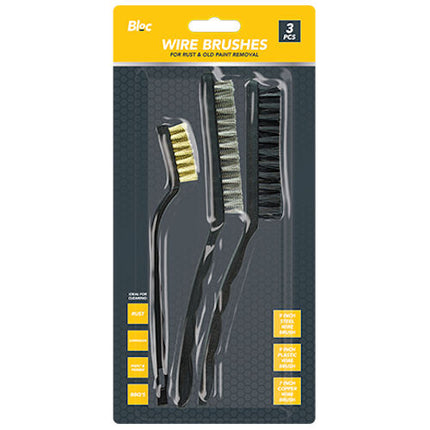 Wire Brushes - 3 Piece