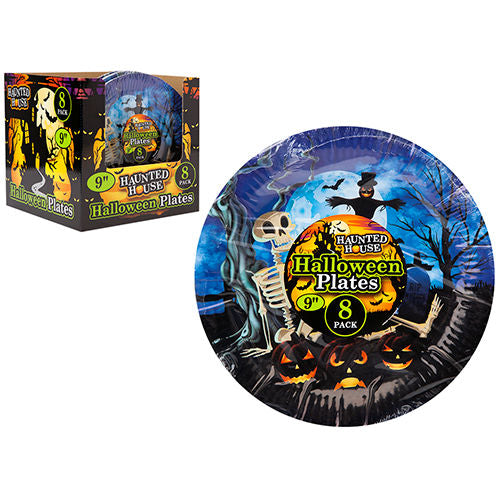 Halloween Paper Plates - 8 Pack