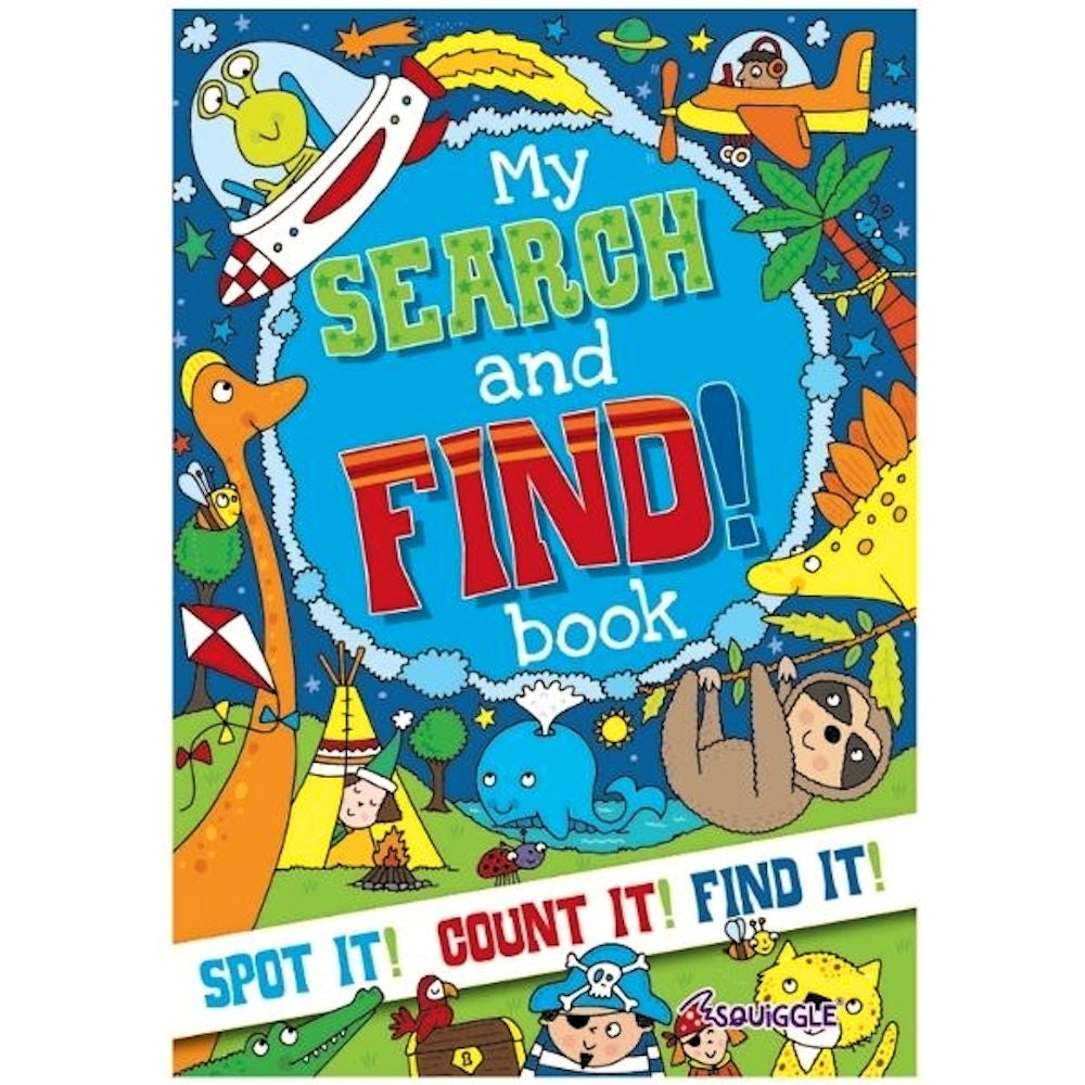 A4 My Search & Find For Boys Activity Book - Exciting Themes Fun Challenges High Quality Pages
