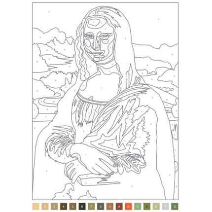 A4 Advanced Colour By Numbers Book