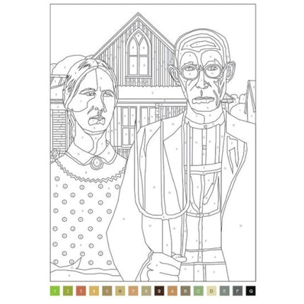 A4 Advanced Colour By Numbers Book