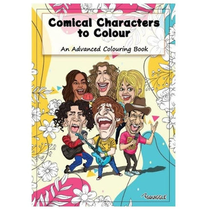 A4 Comical Characters Advanced Colouring Book
