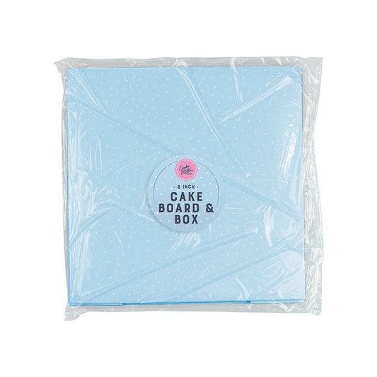 Cake Box & Board Set Blue