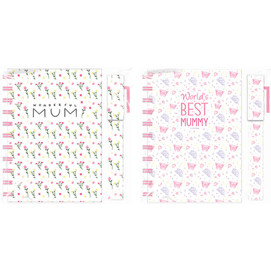A5 Mother's Day Notebook & Pen Set - Assorted