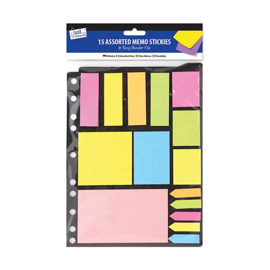 Neon Memo Stickers - 15 Pack
