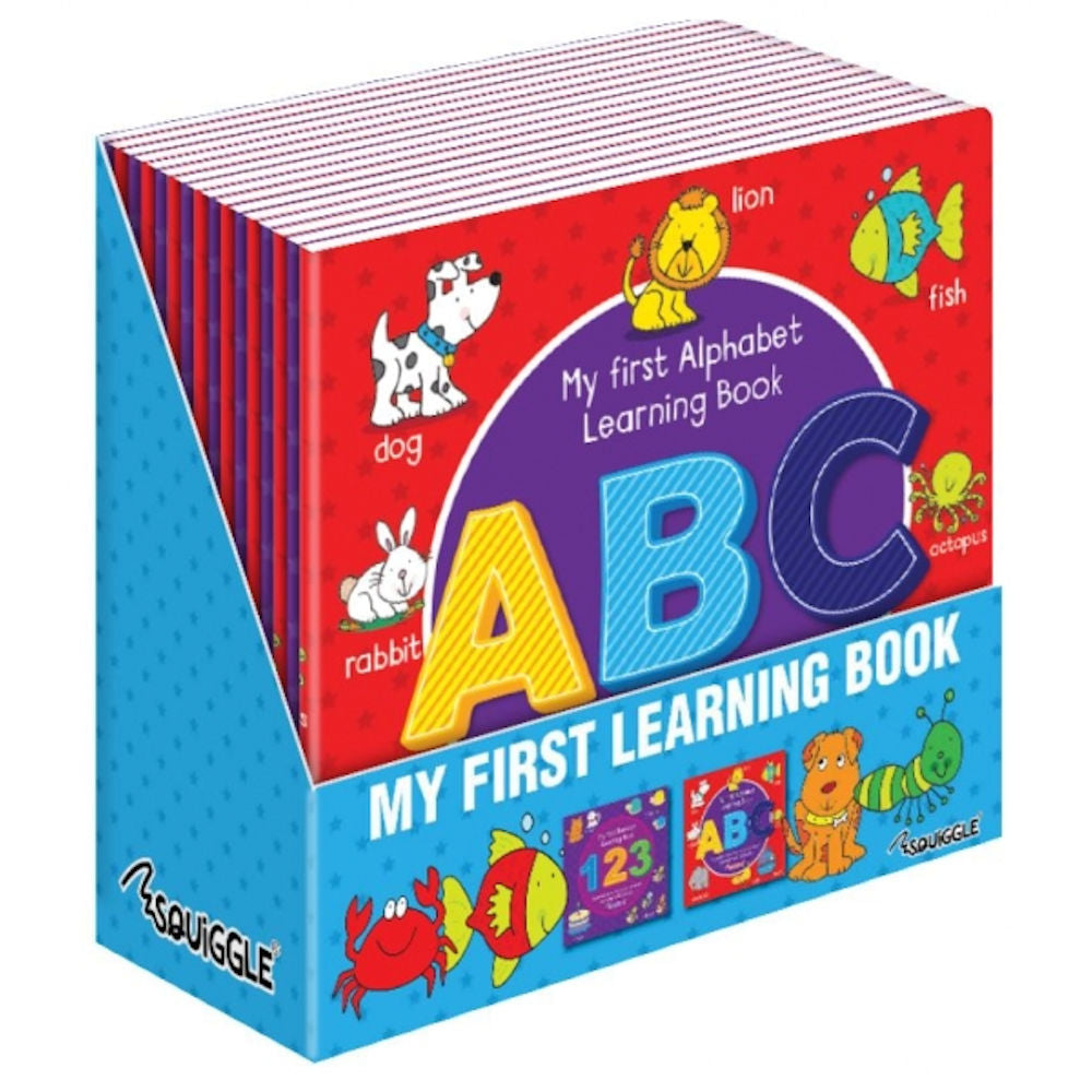 My First ABC 123 Learning Book - Assorted Educational Content Fun Learning Activities Vibrant