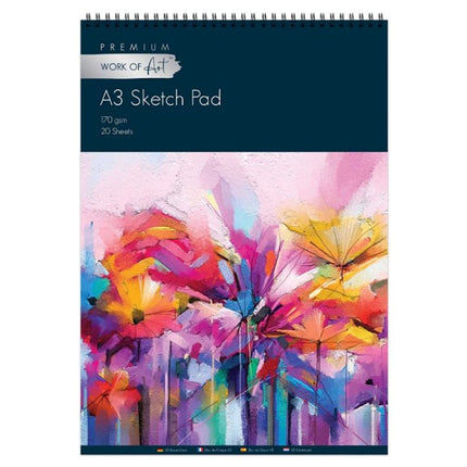 A3 Artist's Easynote Sketch Pad - Assorted