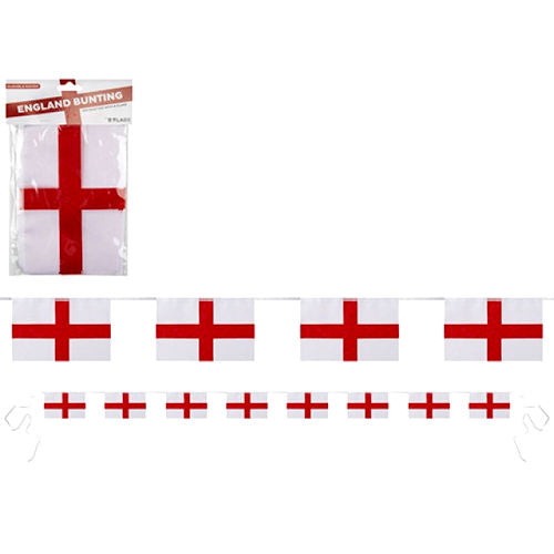 Small St George 8 Flag Rayon Bunting