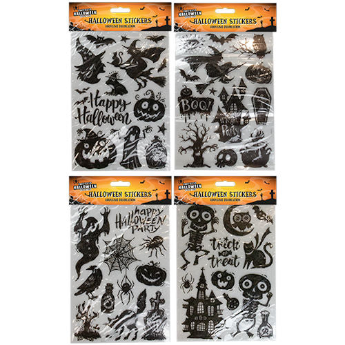 Halloween Silhouette Stickers - Assorted