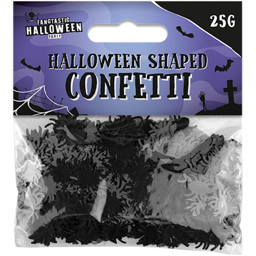 Halloween Shaped Confetti - Spooky Party Decoration Festive Haunted House Ghost Witch Bat Spider Web