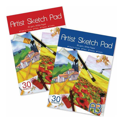 A3 Sketch Pad - Assorted 30 Sheets