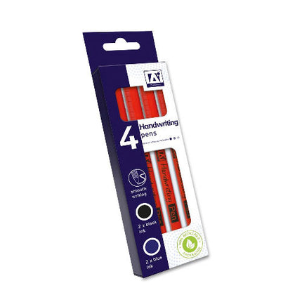 Handwriting Pens Blue Black - 4 Pack