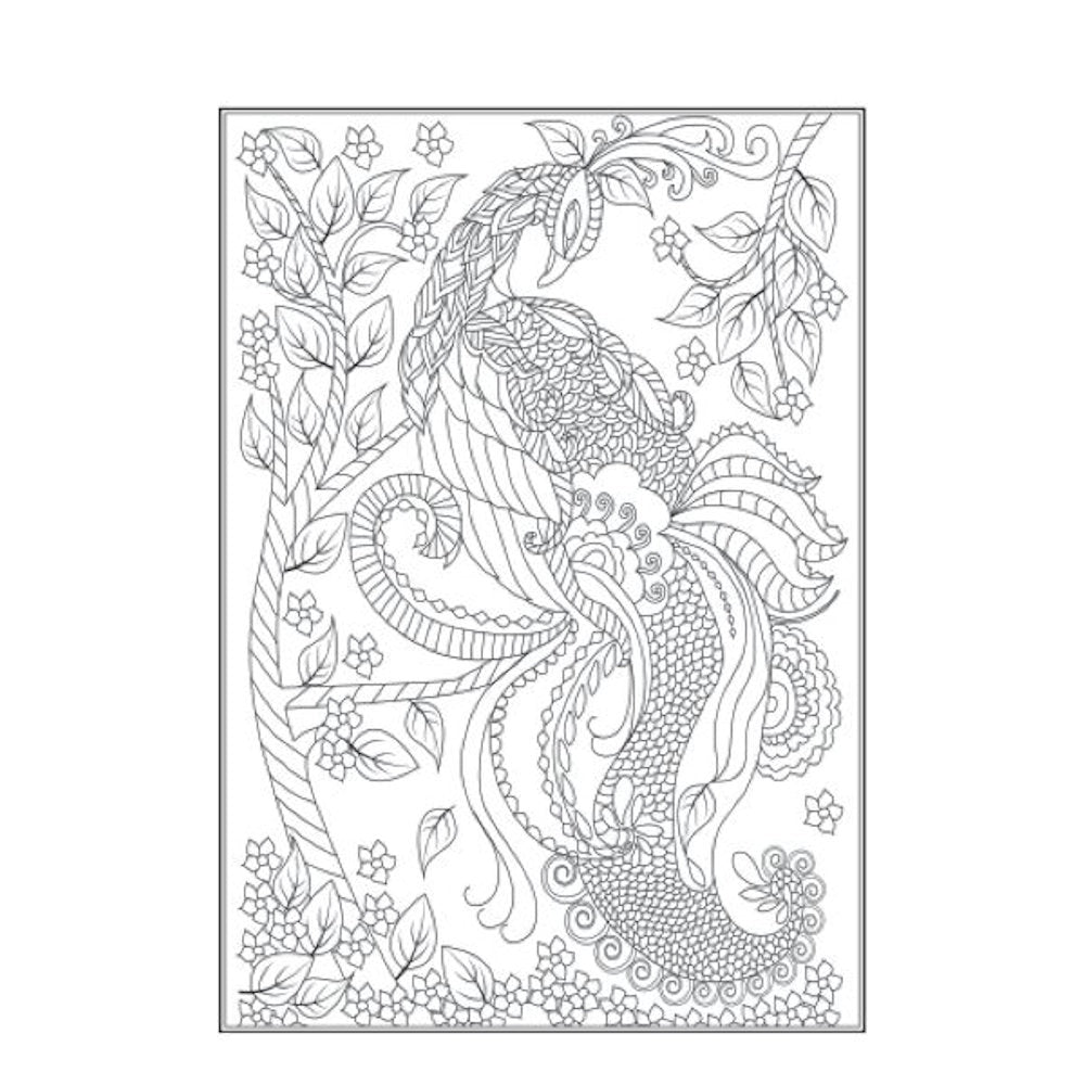 A4 Beautiful Butterflies Birds Colouring Book - Assorted Stunning Designs High Quality Relaxing